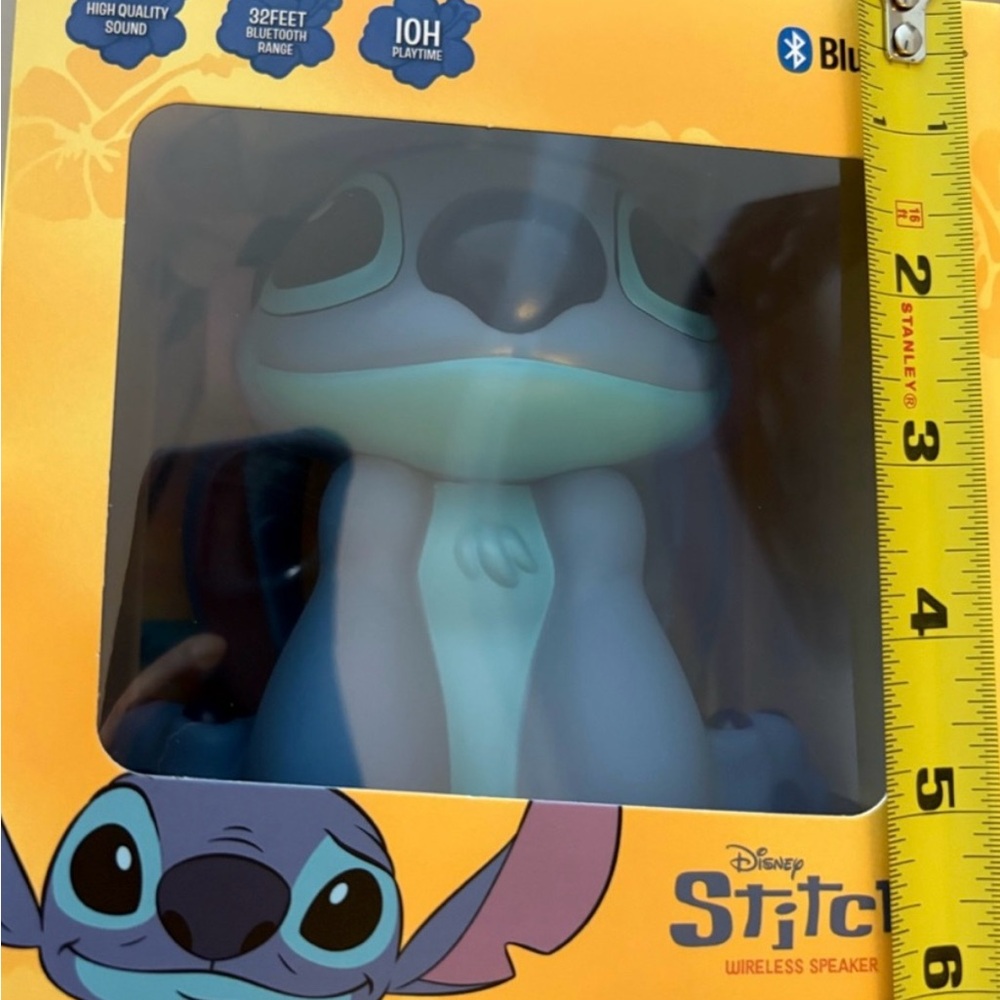 NEW IN BOX- Disney Stitch Bluetooth Wireless Speaker- blue - Picture 5 of 5
